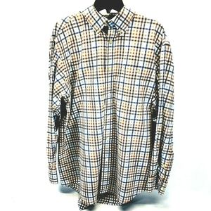 Orvis Country Twill Striped Mens Long Sleeve Shirt